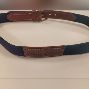 Vintage Tommy Hilfiger Men's Blue and Green Belt surplus style